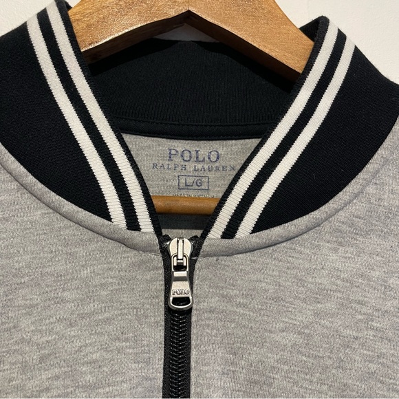 Polo by Ralph Lauren Gray Jacket with Black Collar - Picture 4 of 7